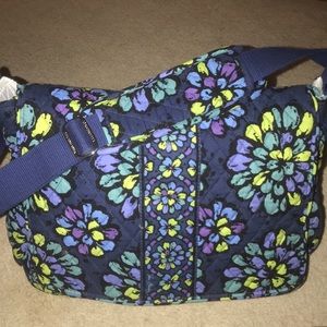NWT Vera Bradley Indigo Pop Messenger Baby Bag